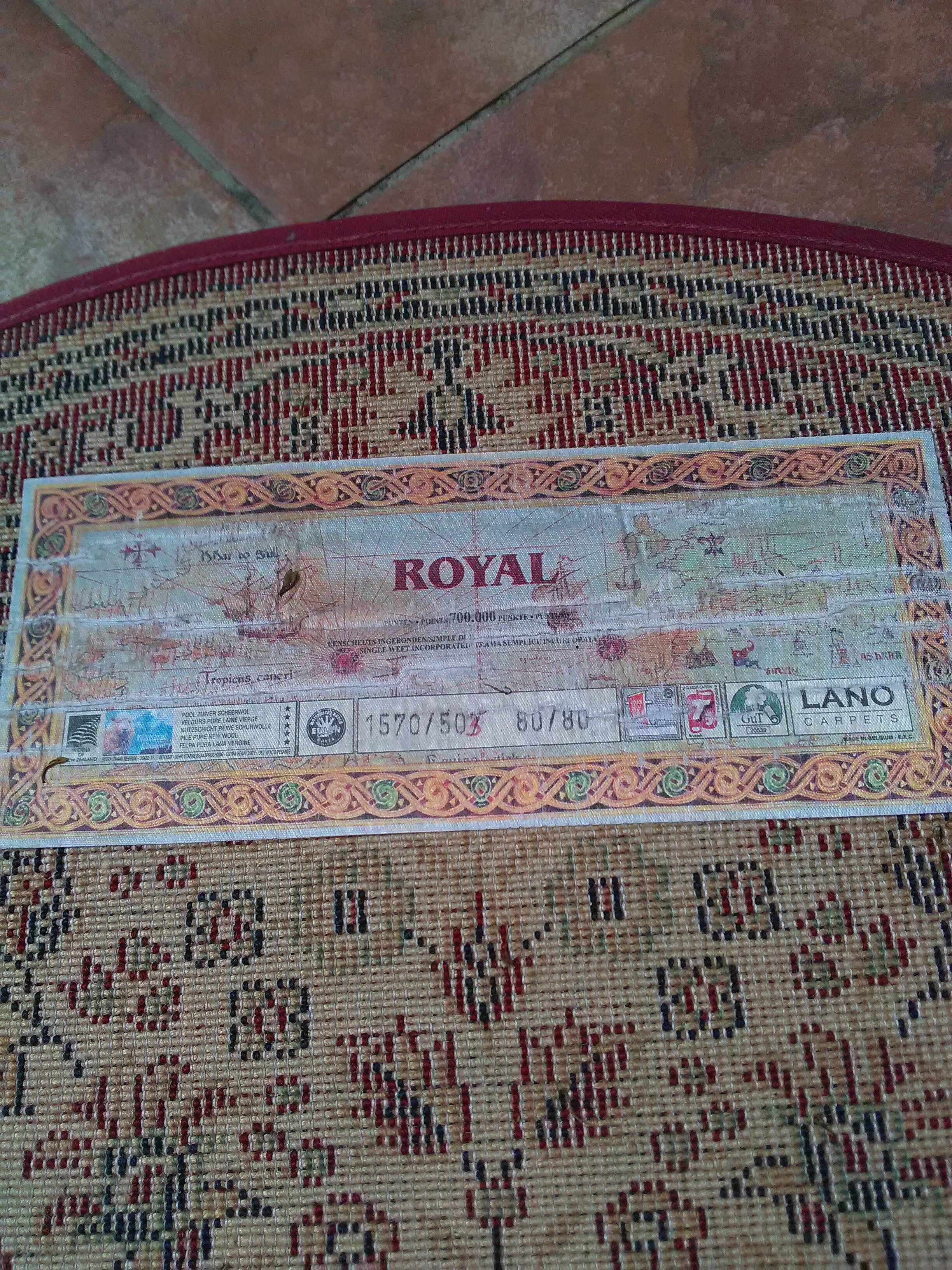 Royal round wool rug 80cm