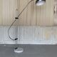 Large adjustable "Arc" lamp in marble and chrome, Italian design from the 1970s.