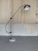 Large adjustable "Arc" lamp in marble and chrome, Italian design from the 1970s.