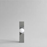 Lampe de table, lampe à poser, modèle Mini - Gris foncé, en céramique, œuvre contemporaine.