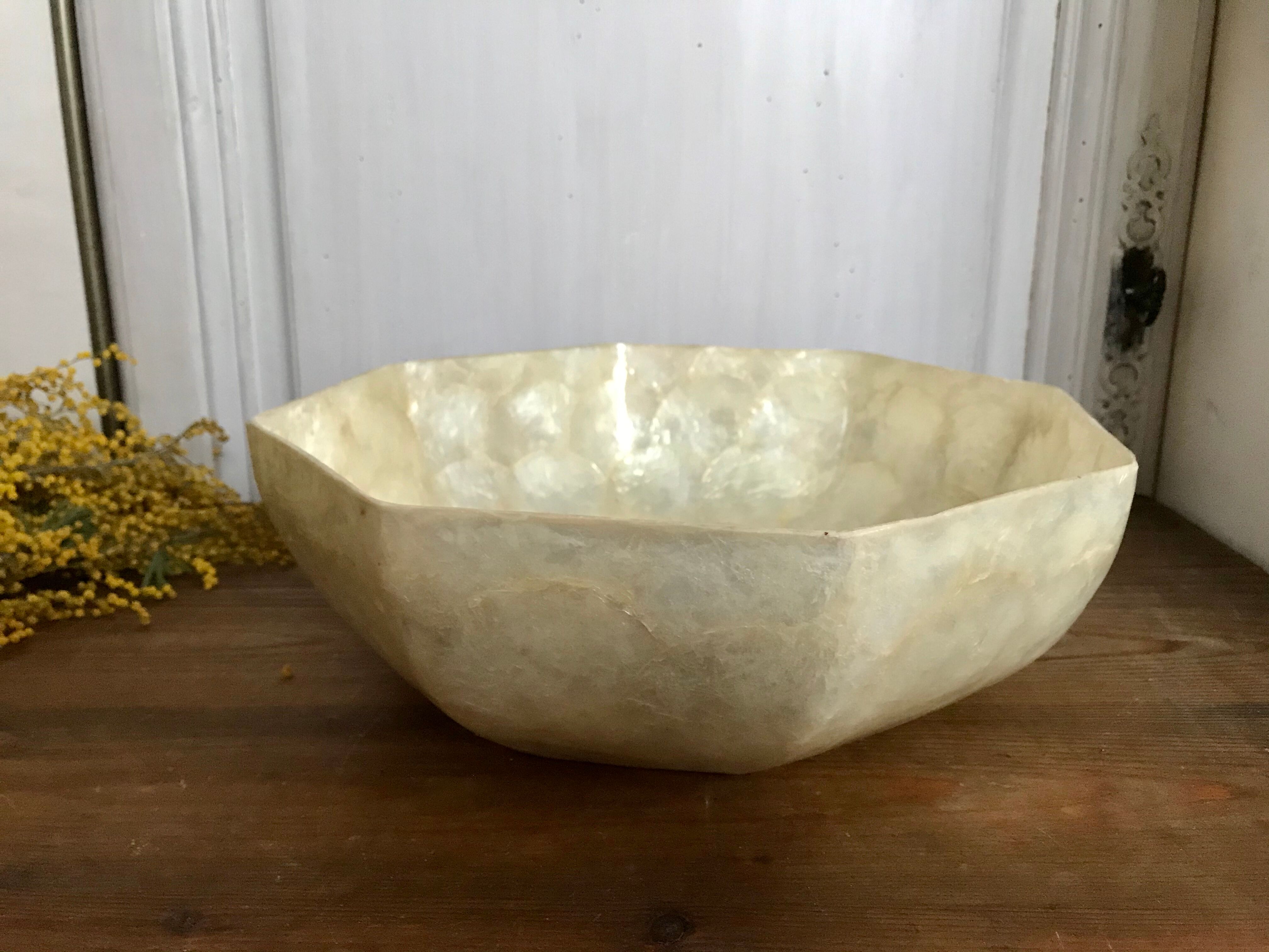 Vintage pearl salad bowl