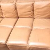 Rochebobois leather sofa