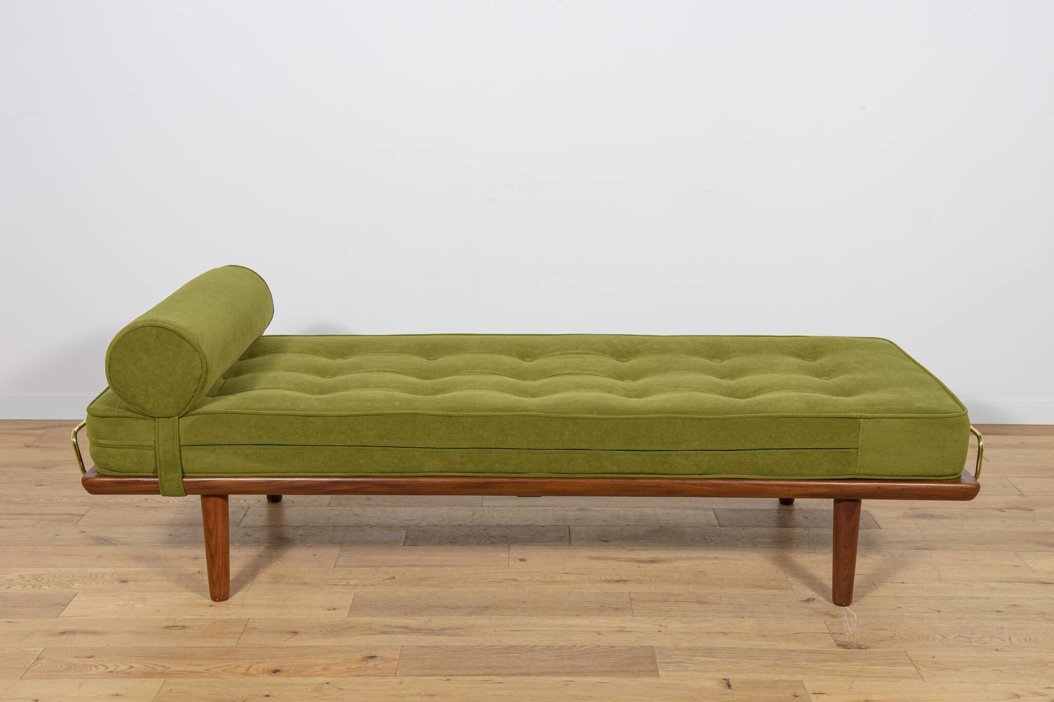 Modèle GE-19 de méridienne en teck, conçu par Hans J. Wegner pour Getama, Danemark, années 1950