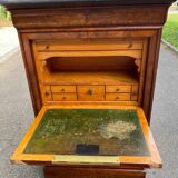 Louis Philippe burr walnut and marble secretary from the 19th century