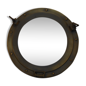 Miroir hublot laiton