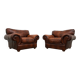 Ensemble de 2 fauteuils en cuir tchèque XL