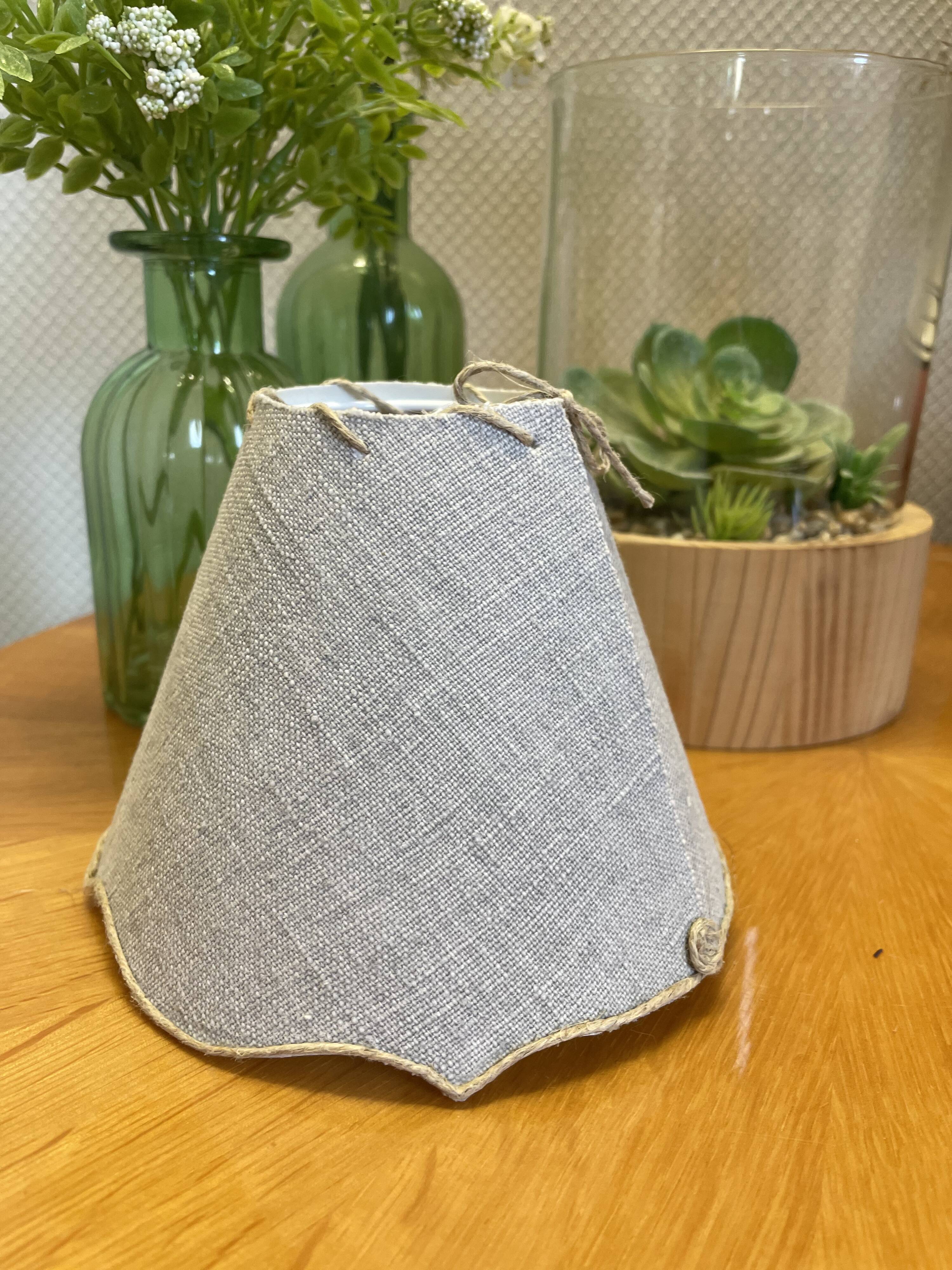 Lampshade flax festoons