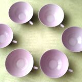 6 Limoges porcelain coffee or tea cups