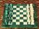 Jeu d'échecs en malachite fait main.