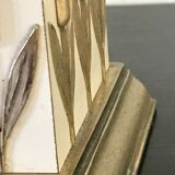 Lampe vintage laque et laiton
