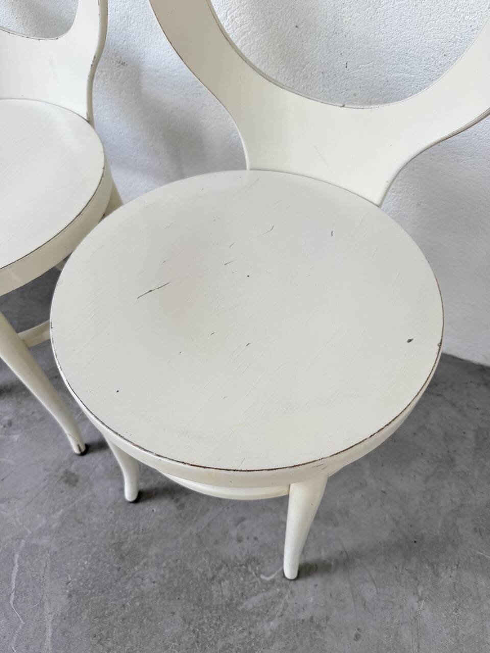 Set of 4 Baumann bistro chairs, Mouette model
