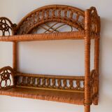 Wall shelf rattan 60 years