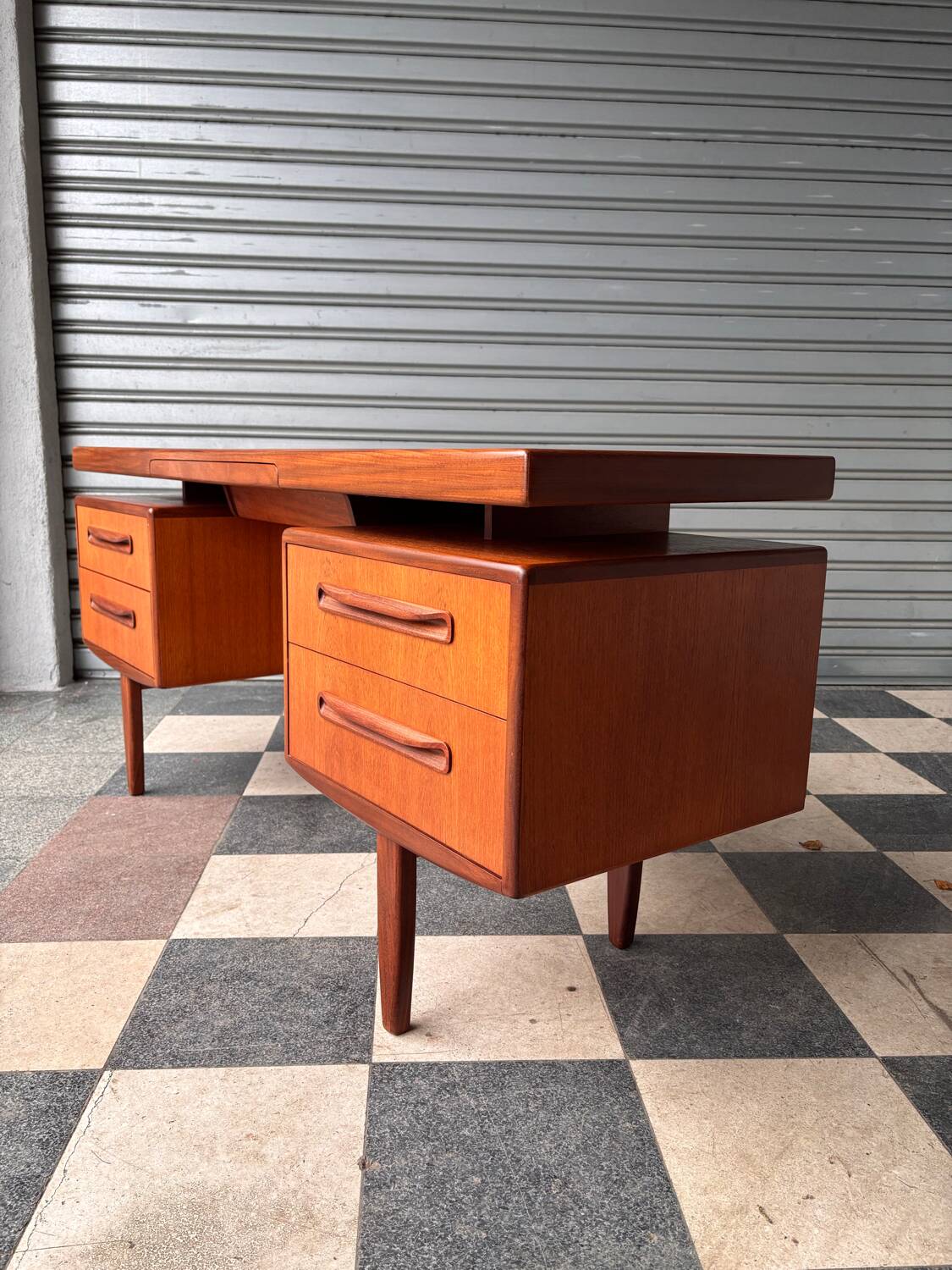 Gplan teak dressing table / desk / console