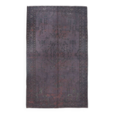 4x8 Shades Of Purple Oriental Handmade Wool Turkish Vintage Rug, 140x230Cm