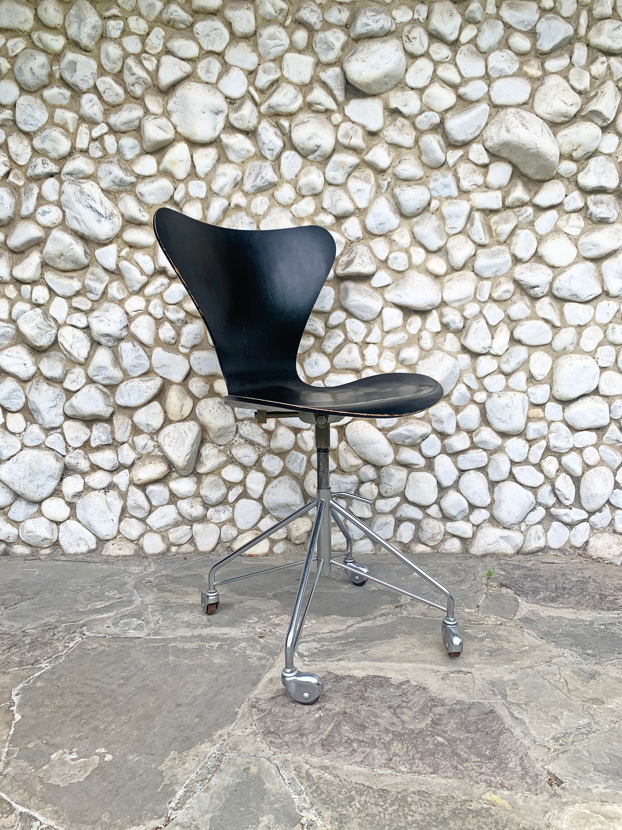 Office chair 3117, Arne Jacobsen for Fritz Hansen, Denmark, vintage 1960s