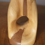 Sculpture abstraite en bois sculpté du milieu du siècle, 1968