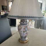 Desvres earthenware lamp