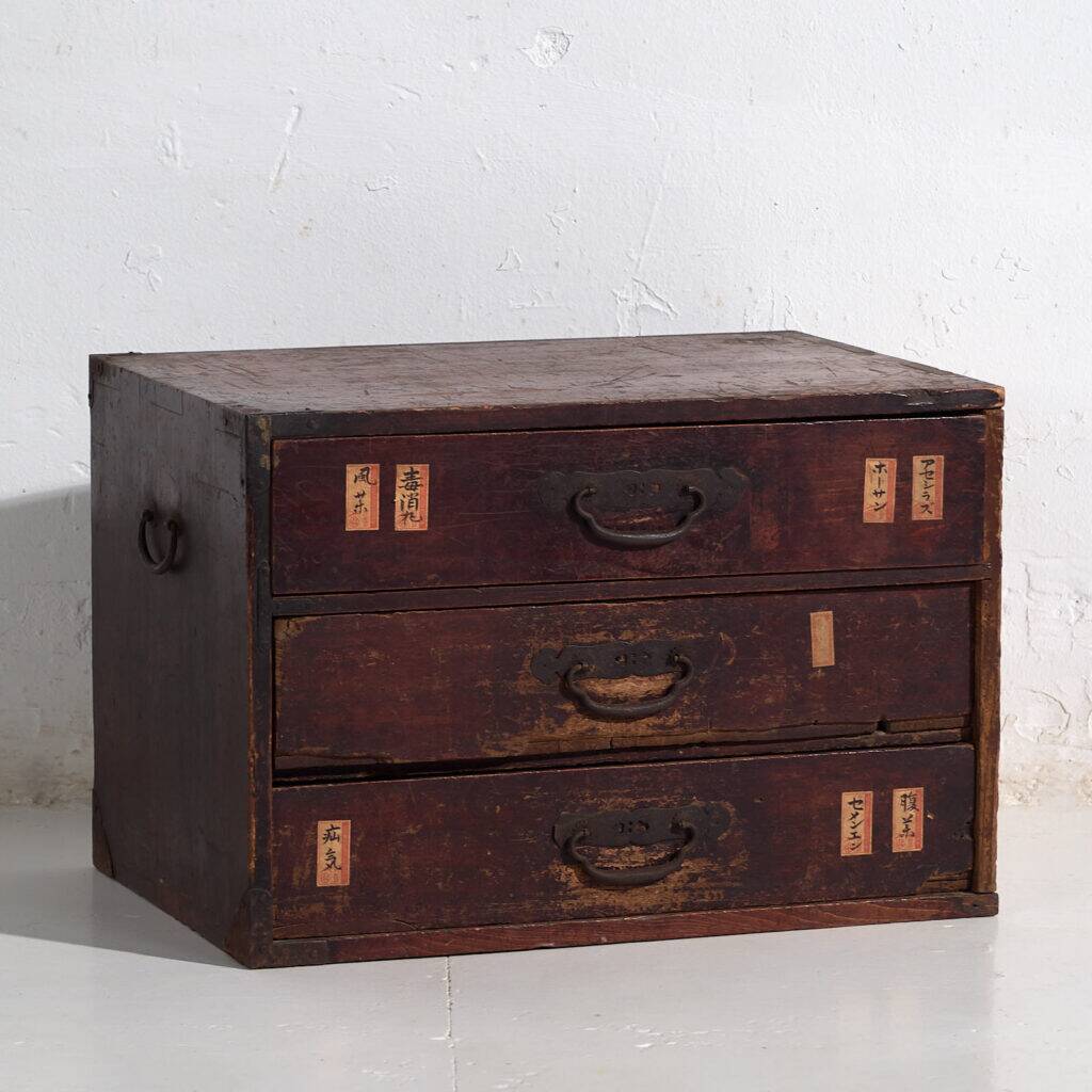 Antique Japanese auxiliary cedar ko-dansu, Meiji period (circa 1870-1900) #48