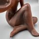 Ceramic Woman Figure, 1982, Czechoslovakia