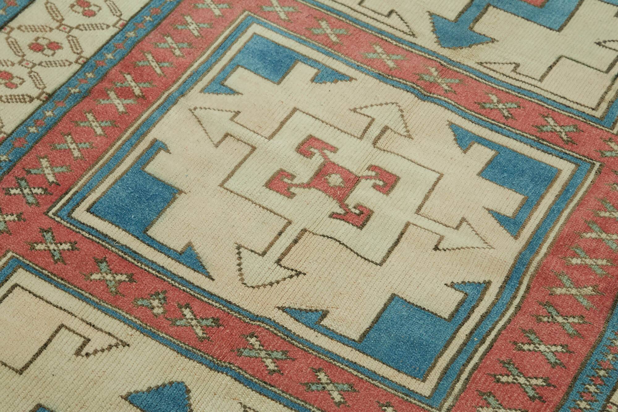 Tapis anatolien vintage turc 125 cm x 208 cm