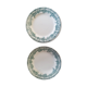 Set of 2 plates in Terre de Fer Saint Amand model Argenton