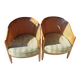 Paire de fauteuils tonneaux