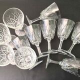 Set de 11 verres à vin vintage