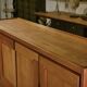 Elm wood sideboard in the style of Maison Regain, 1960s
