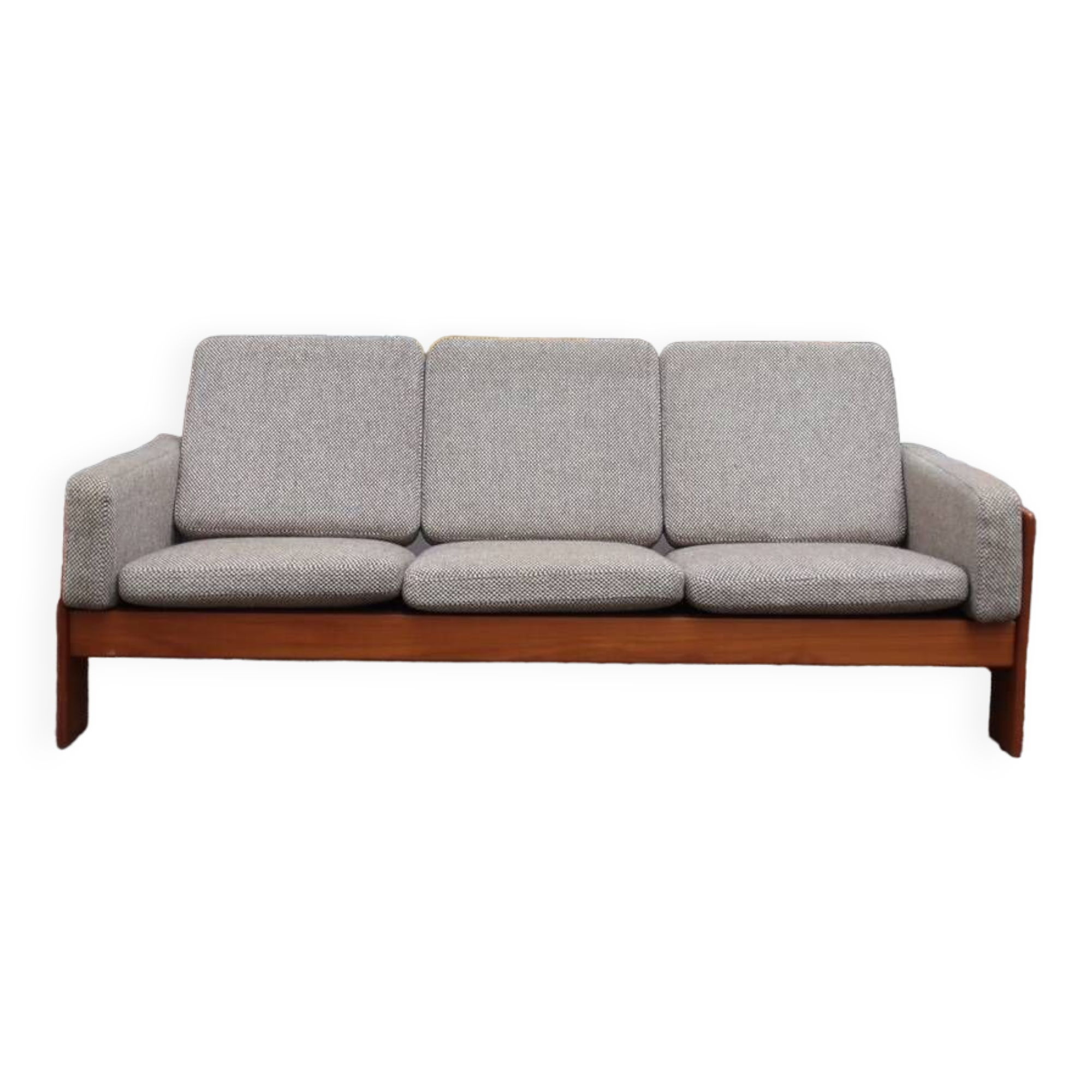 Scandinavian sofa in teak and wool À.S mobler vintage 60s Danish design