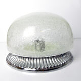 1970s modern large chrome plafond, Hillebrand, Germany