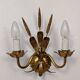 Pair of wheat ear wall lights
