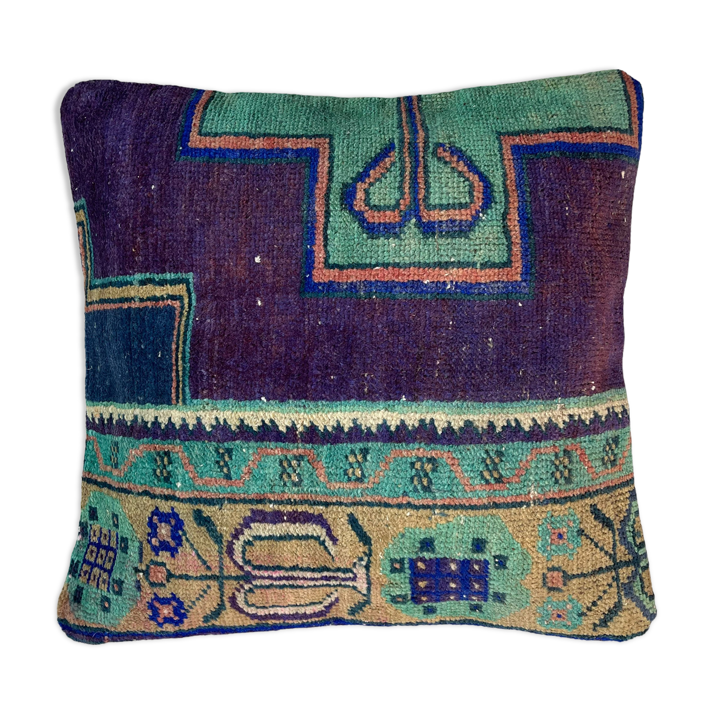 Vintage turkish rug cushion cover 45 x 45 cm
