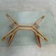 Table à manger sculpturale italienne