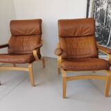 Pair of vintage Scandinavian armchairs