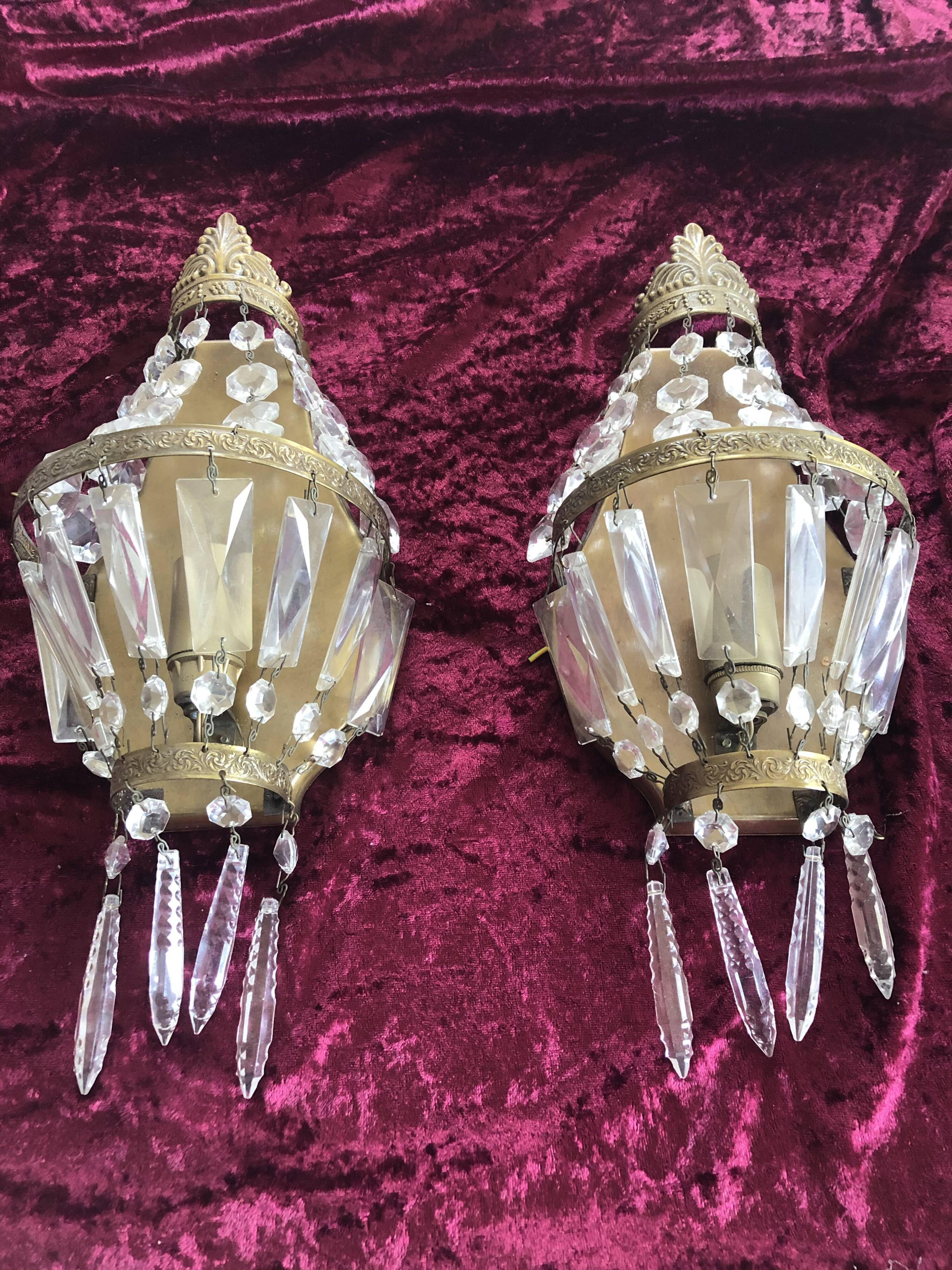 Pair of wall lamps