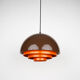 Danish vintage pendant lamp Milieu by Jo Hammerborg, Fog og Morup, 1970s
