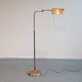Vintage brass reading floor lamp