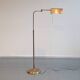 Vintage brass reading floor lamp