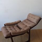 Genega Møbler leather armchair, Denmark, 1960s.