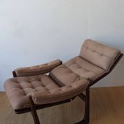 Genega Møbler leather armchair, Denmark, 1960s.