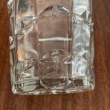 Pair of vintage vases in molded glass paste 70s