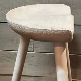 Vintage Scandinavian design tripod high stool