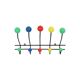 Portemanteau moderne du milieu du siècle boules colorées en métal 60cm