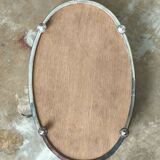 Louis XV style oval silver-plated metal centrepiece (or centerpiece) 19th century