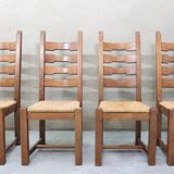 Set of 6 Vintage Razor Blad Chairs