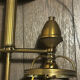 Double lamp fixture in brass, neo-classical style from the 1950s.