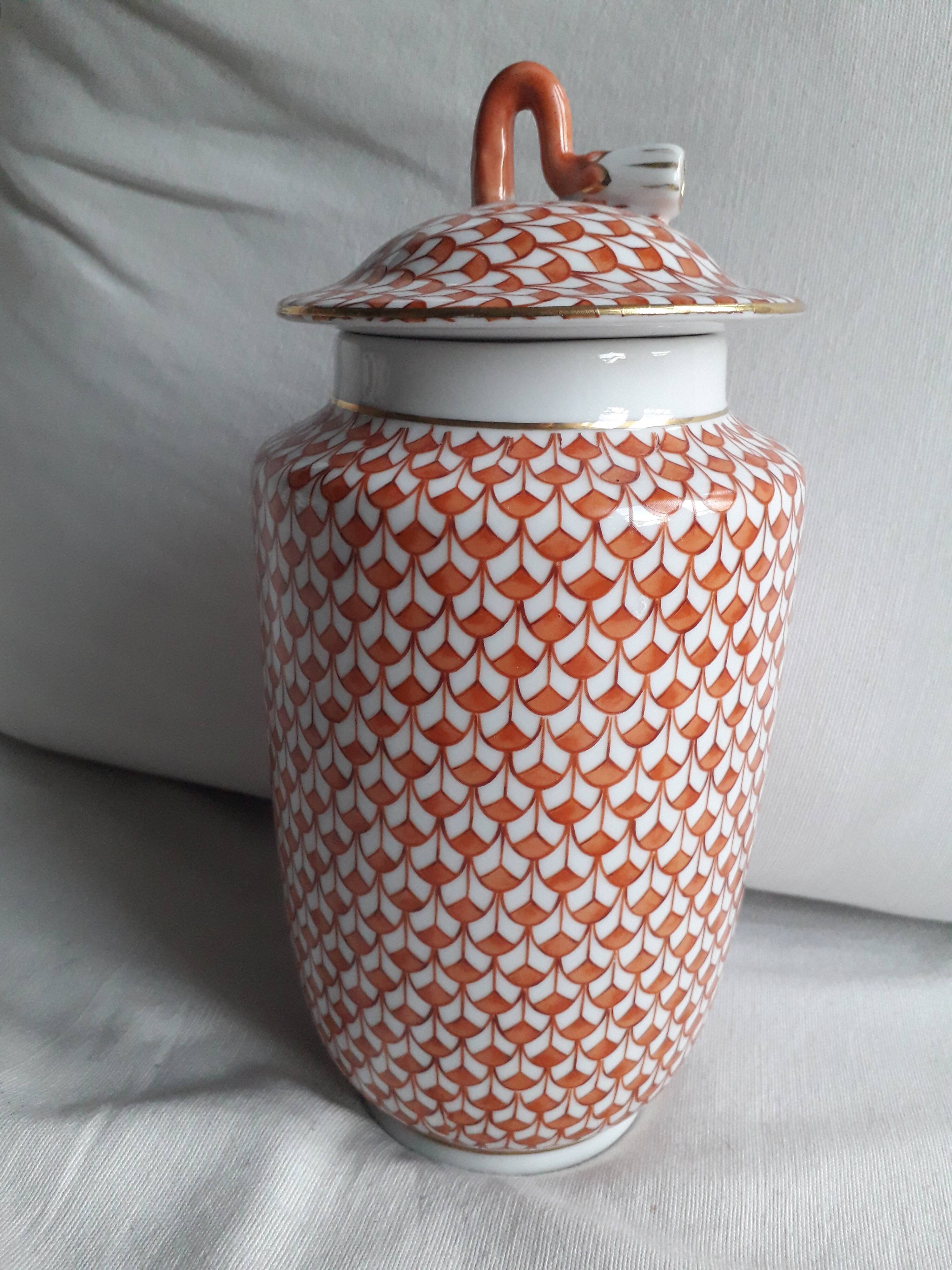 Vintage ceramic with geometric decor