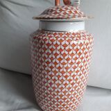 Vintage ceramic with geometric decor