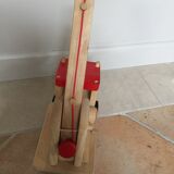 Truck solid wooden crane with lift arm