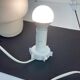 Ikea small mushroom lamp tokabo opaline glass